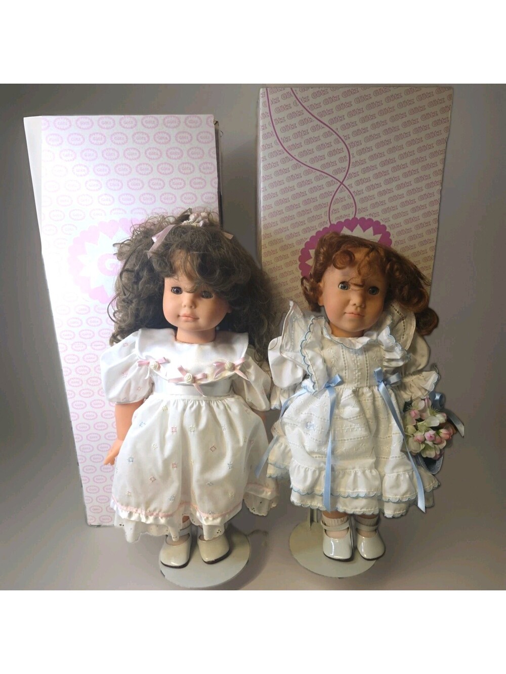 Gotz WEICHSTEHPUPPE 1991 Syna 74001 and BEVERLY 47006 Limited Edition Vintage